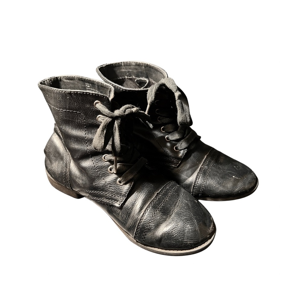 Black Leather Rampage Boots